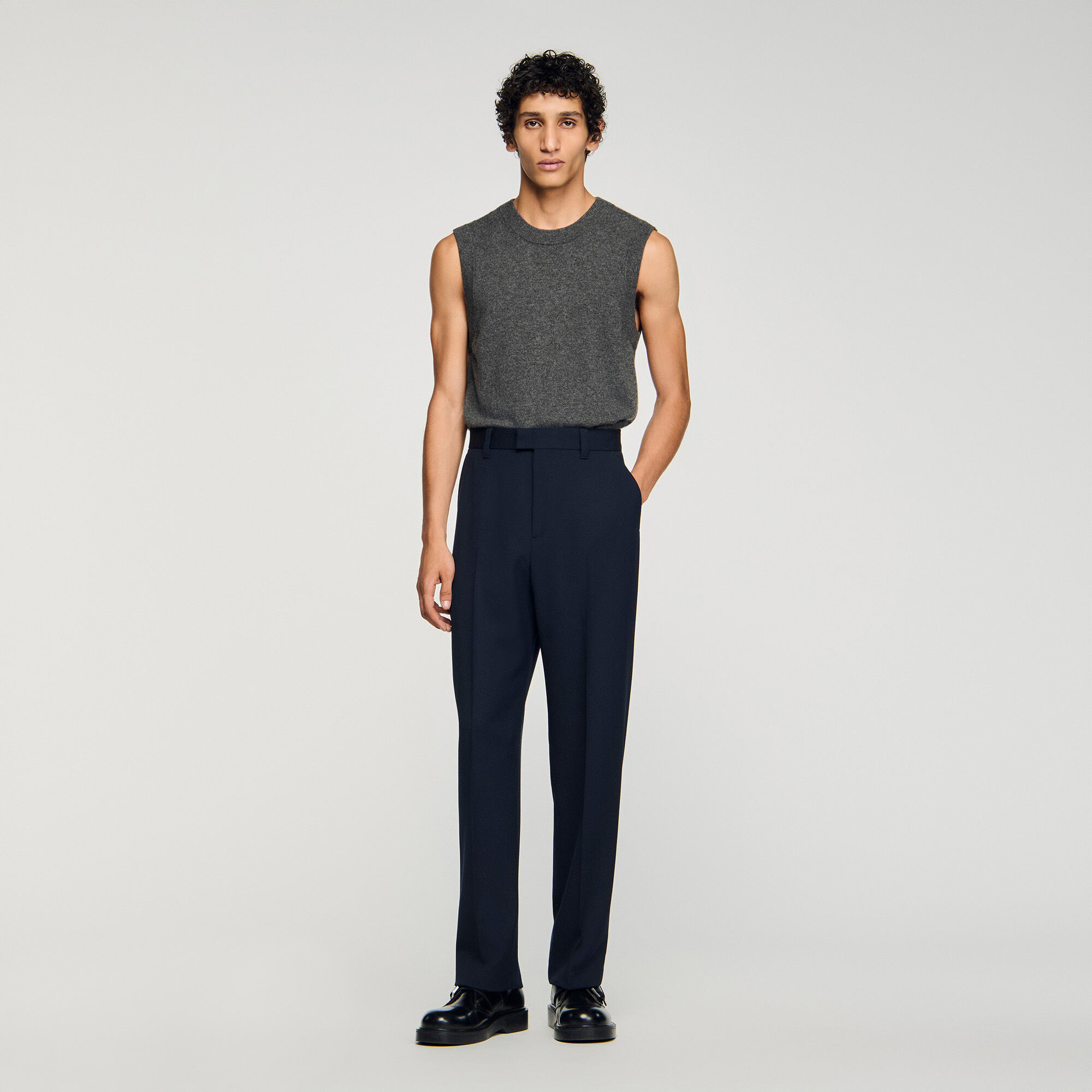 paris Pants サイズ2 NWT ZARA Man Berlin Edition Striped Jogger Waist Pants Gray