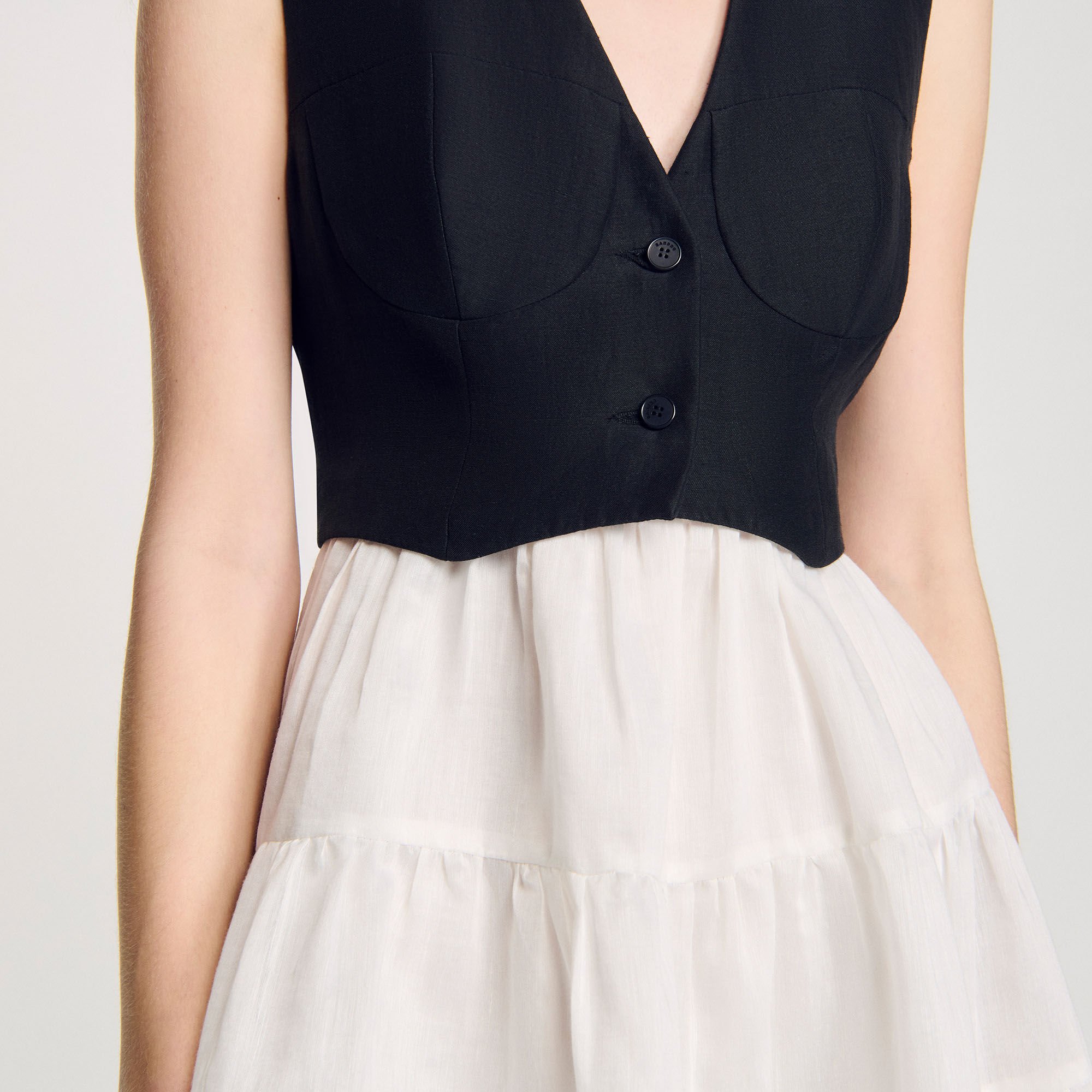 Two-tone short dress