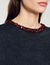 Cropped beaded T-shirt