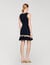Metal chain knit short dress