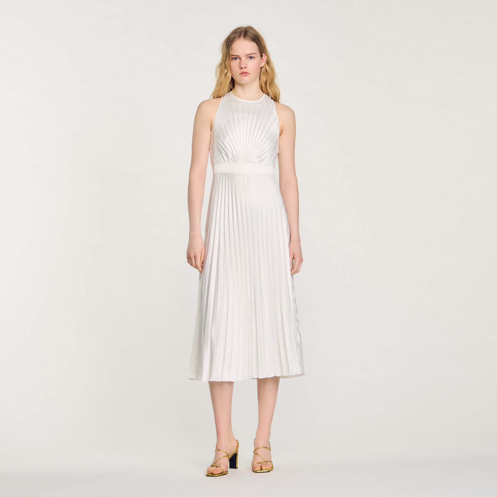Sandro pleated dress top