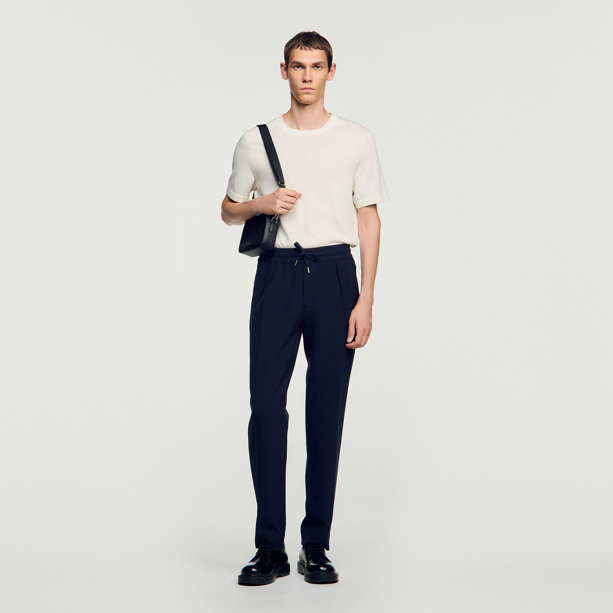 Elasticated straight trousers - Men | Sandro