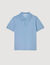 Short-sleeve knitted polo shirt