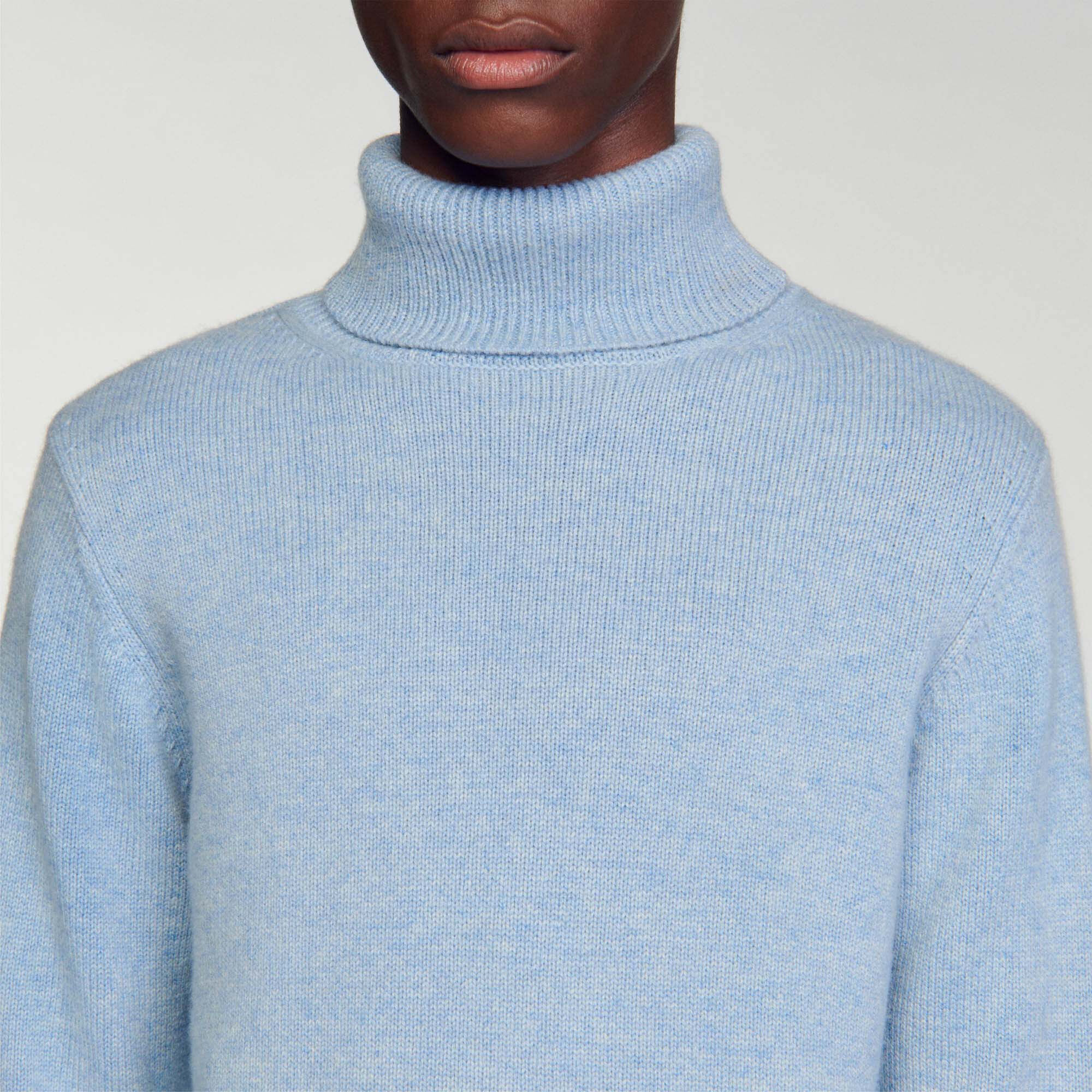 Wool and cashmere turtleneck jumper