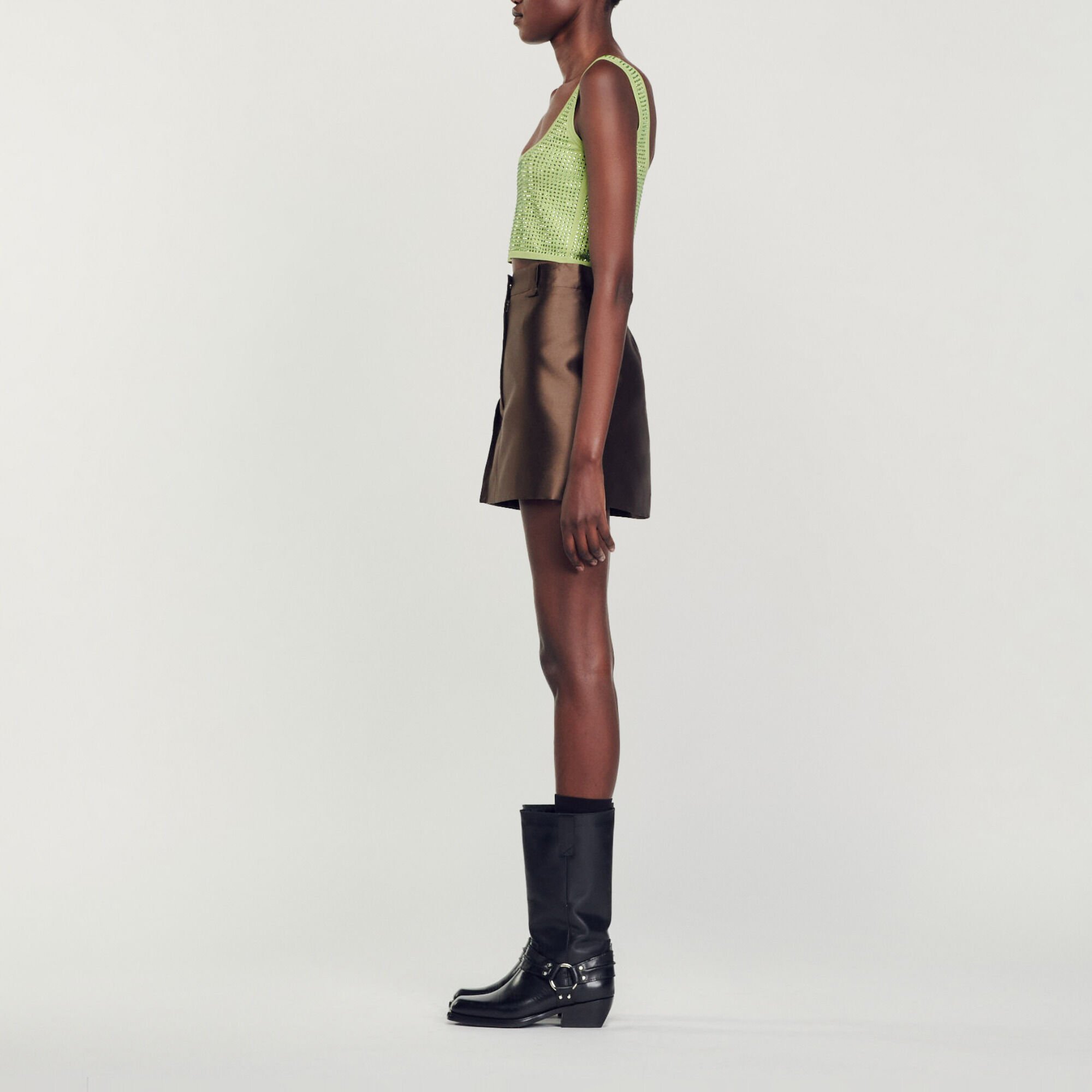 Rhinestone bralette top