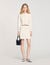 Short rib-knit skirt