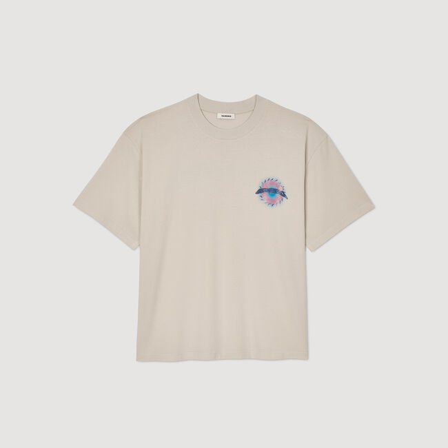 Sun motif T-shirt