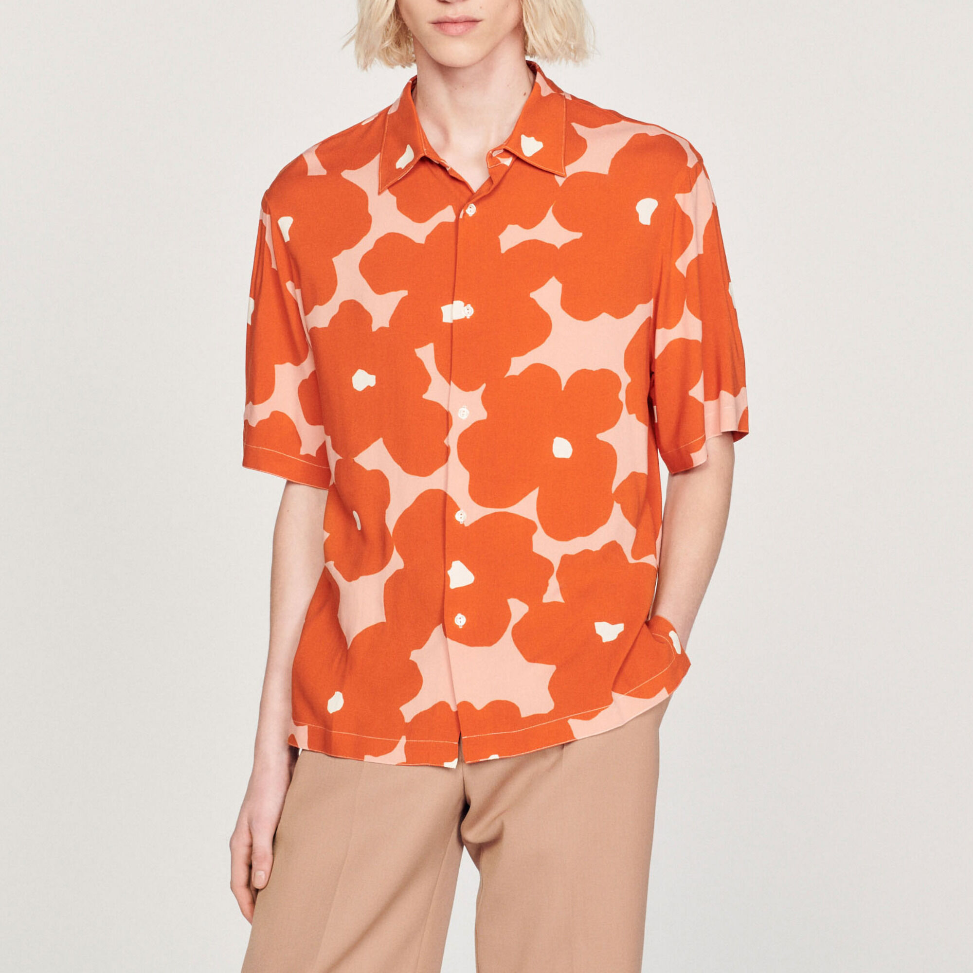Floral printed shirt
