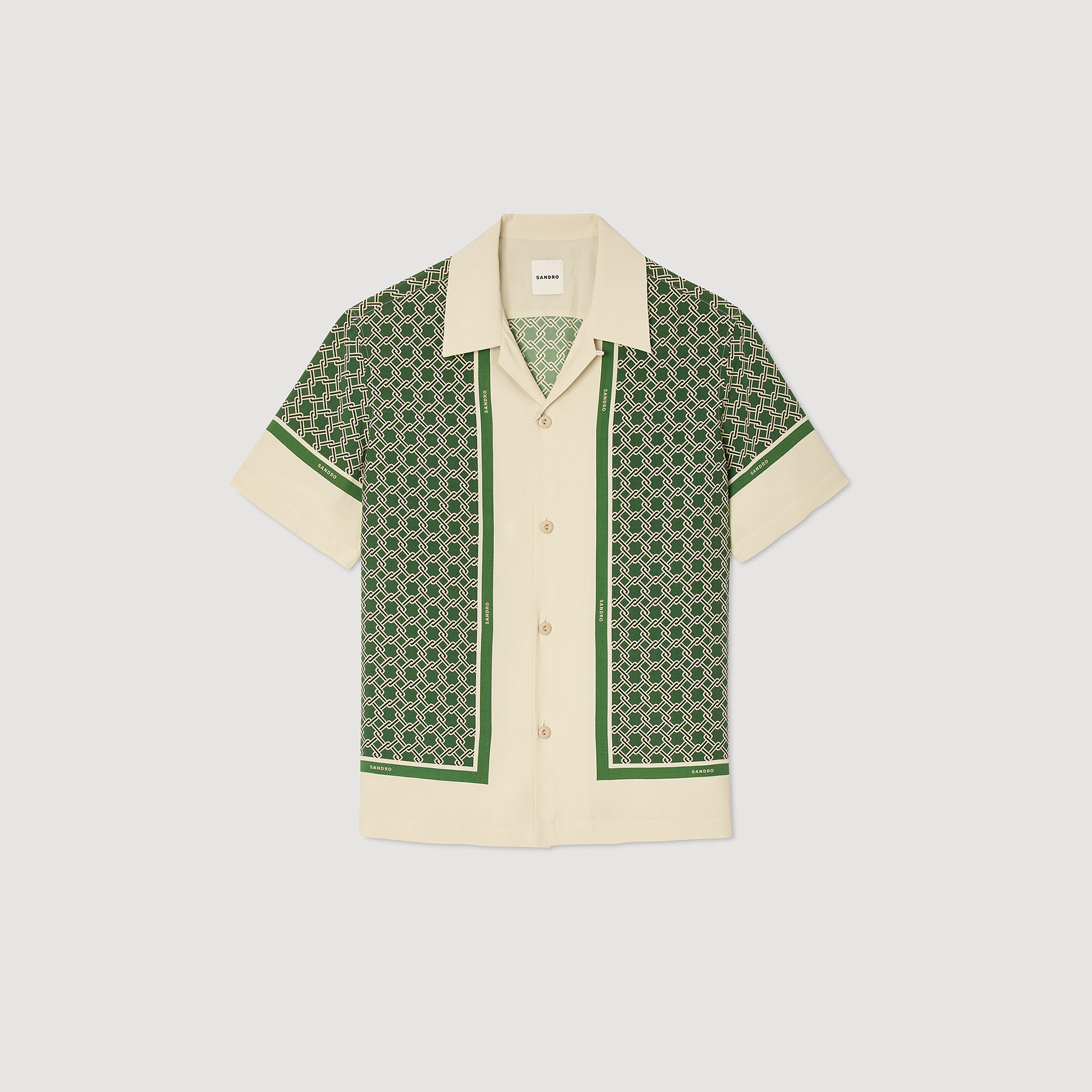 Short-sleeved patterned shirt