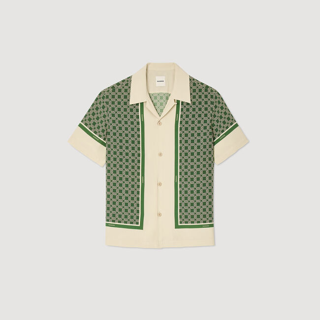 Short-sleeved patterned shirt