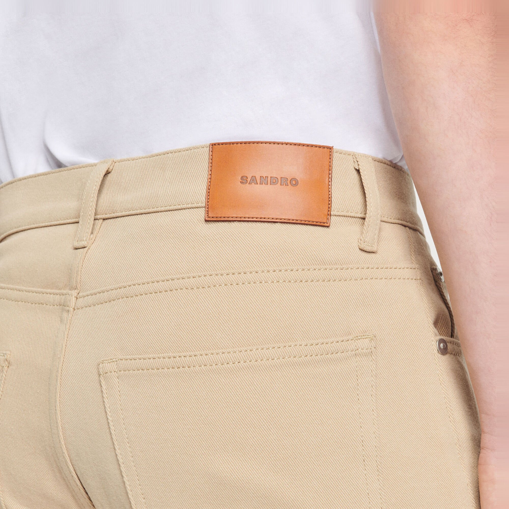Straight cotton jeans