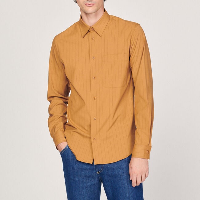 Striped flowing shirt