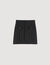 Short skirt with stitched pleats