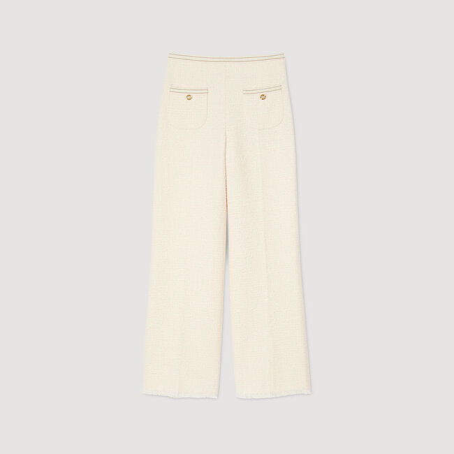 Decorative tweed trousers