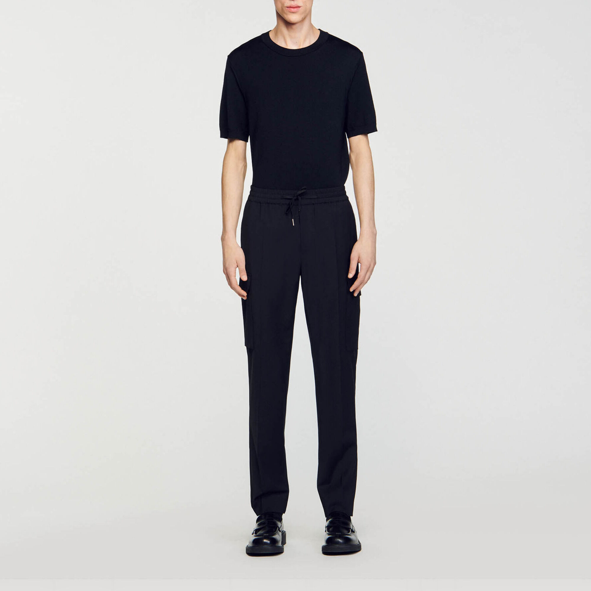 Elasticated cargo trousers