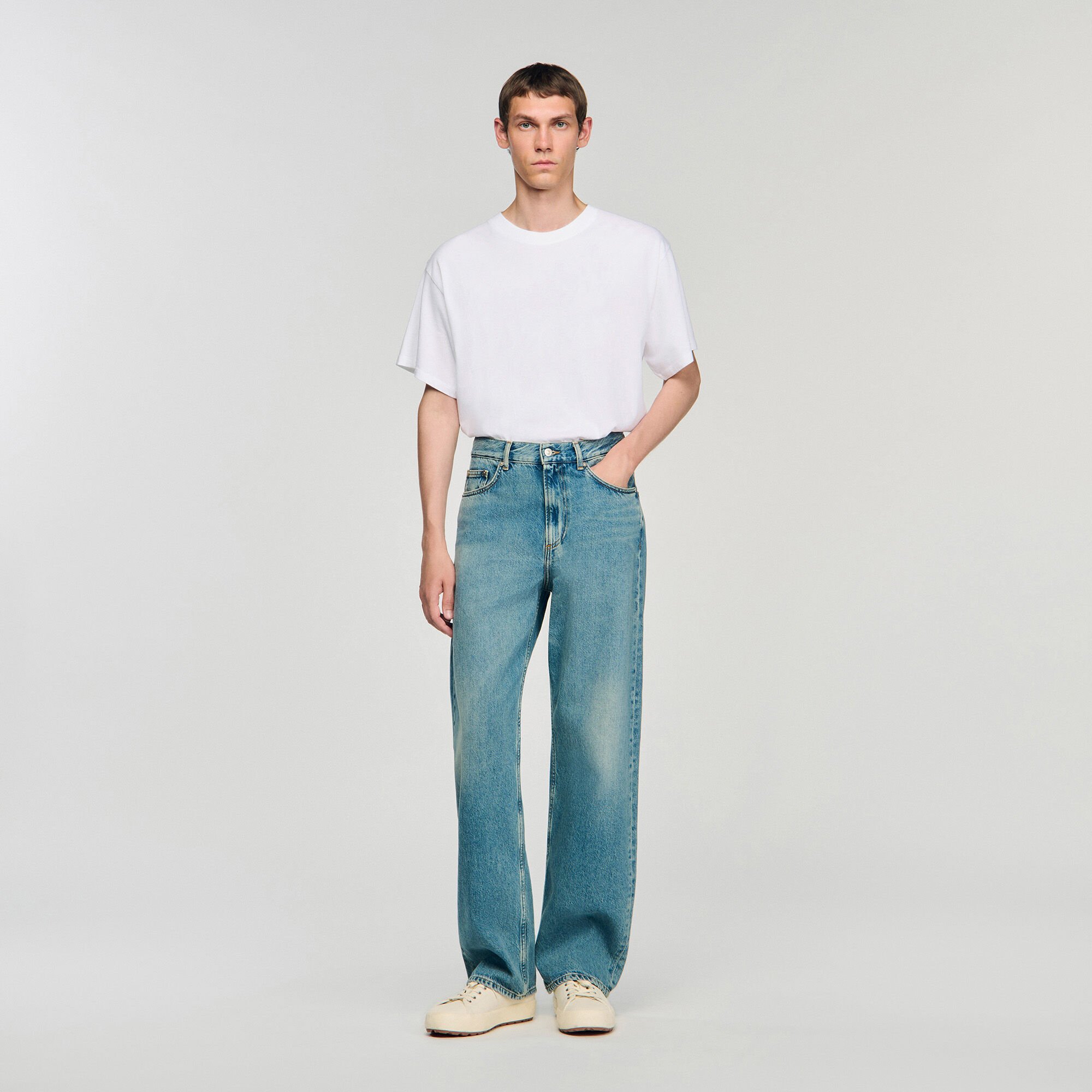 Baggy jeans blue for Men Sandro Paris