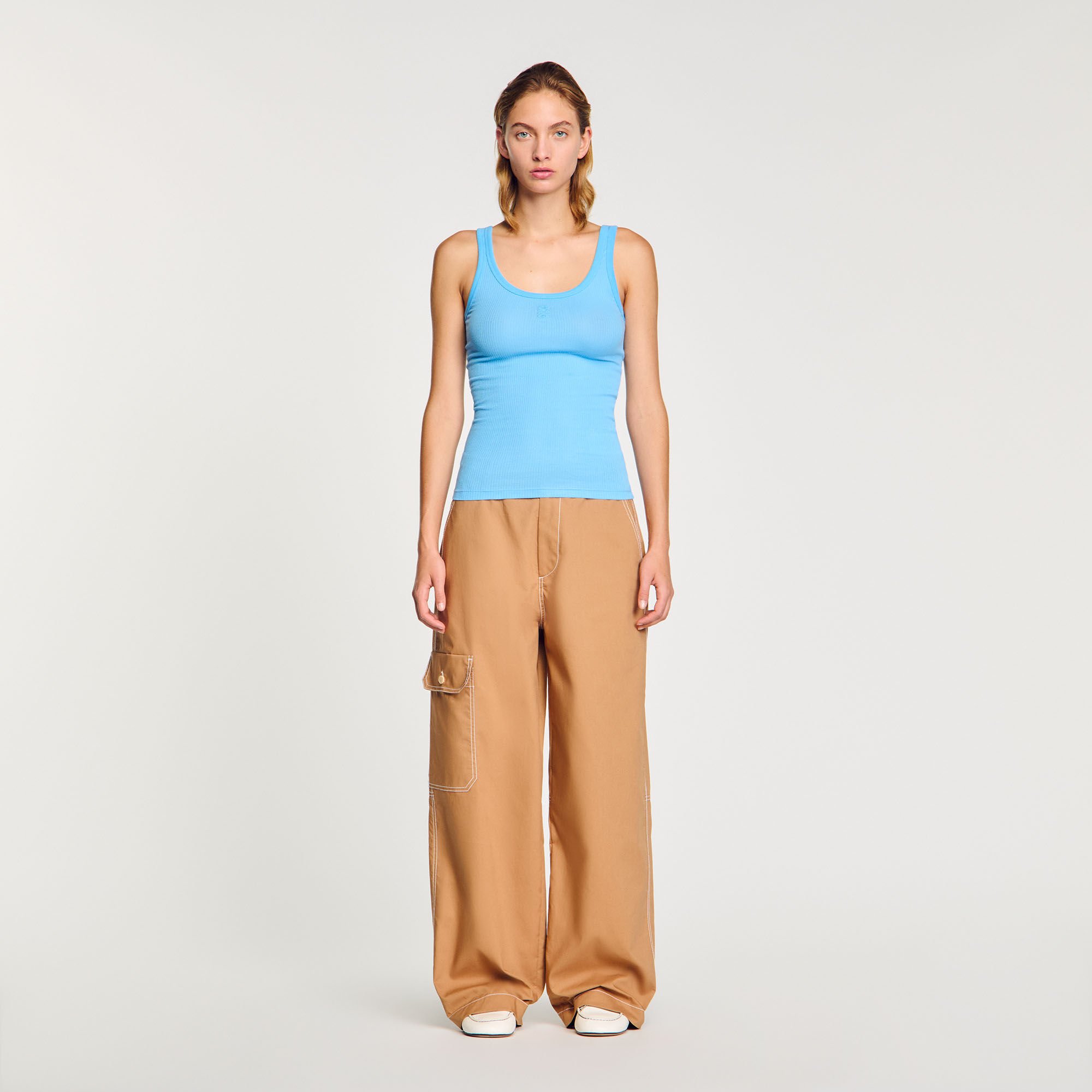 Ribbed vest top