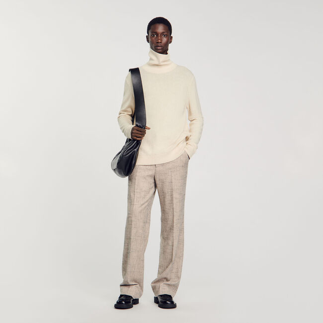 Wool and cashmere turtleneck jumper