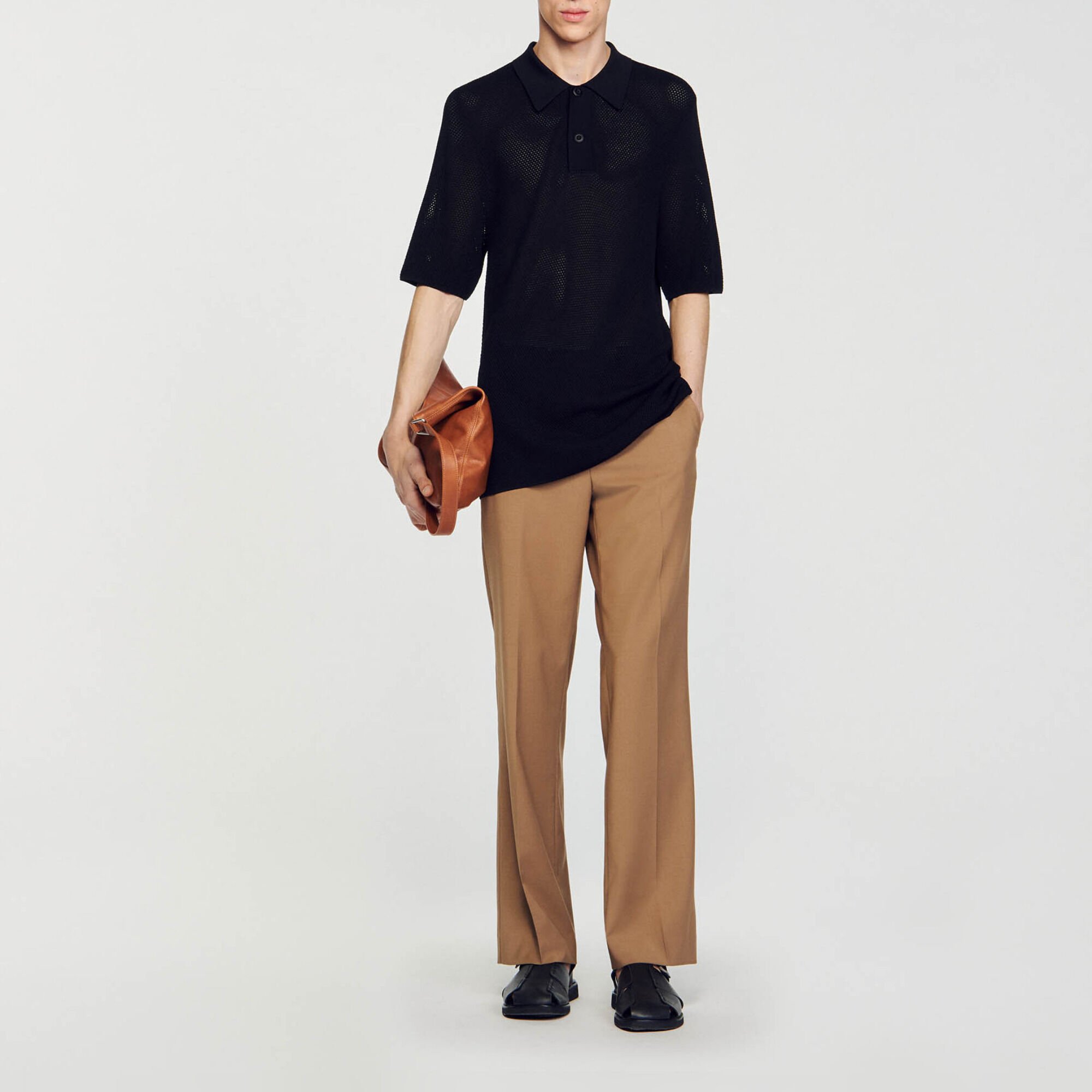 Sandro knit polo dress outlet