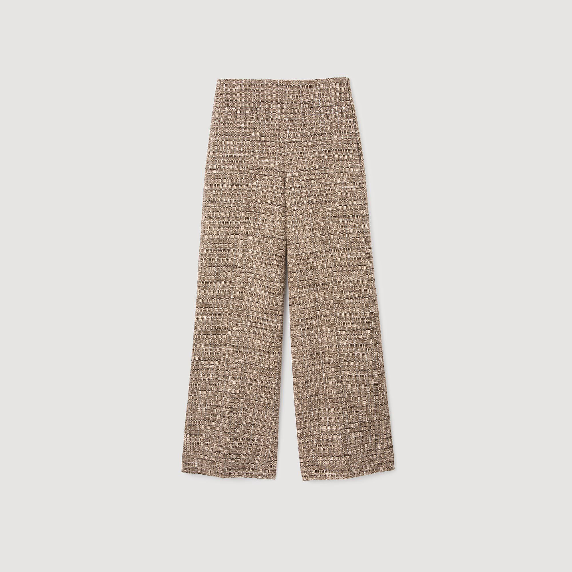Decorative tweed trousers