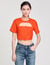 Crop top with cutaway design