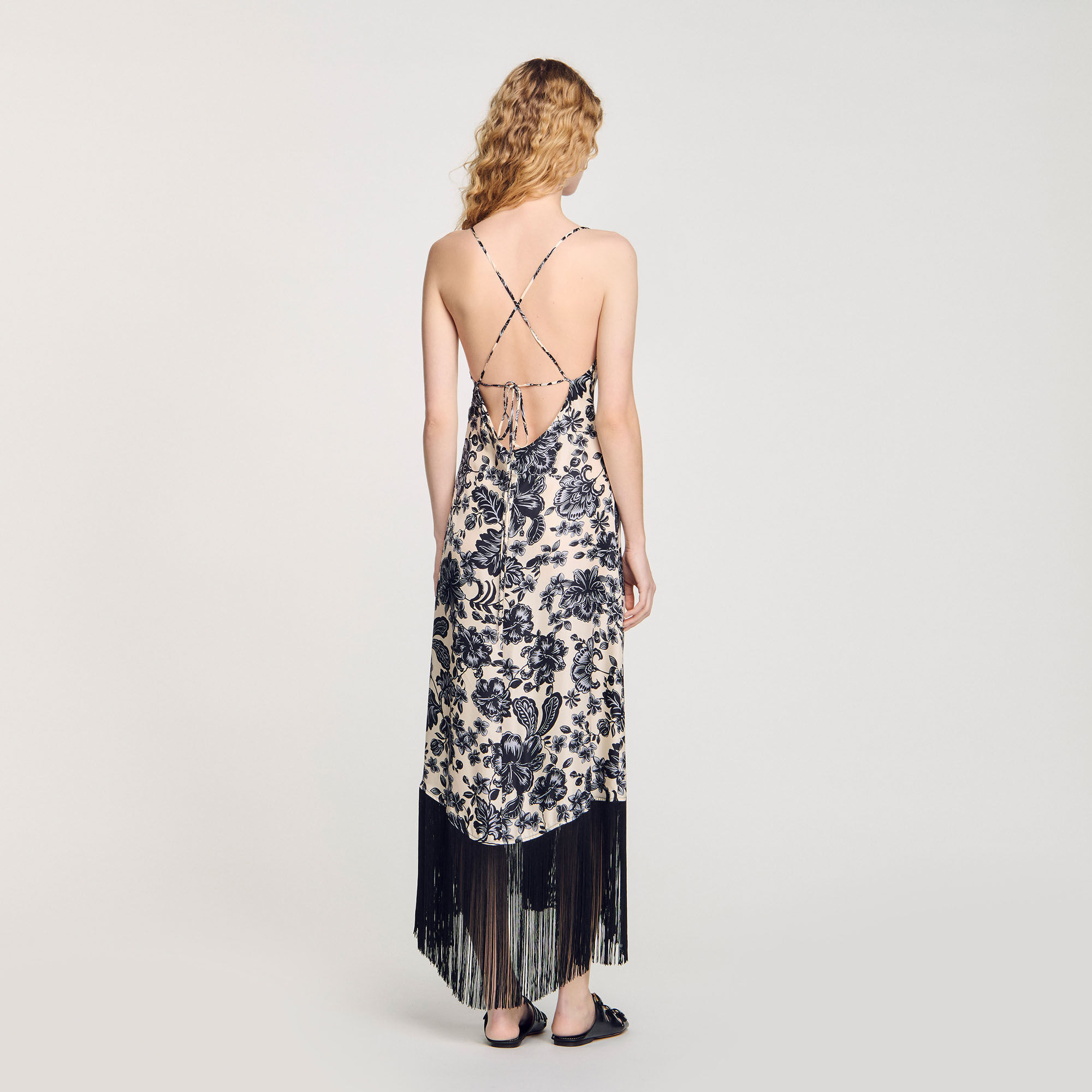 Floral print maxi dress