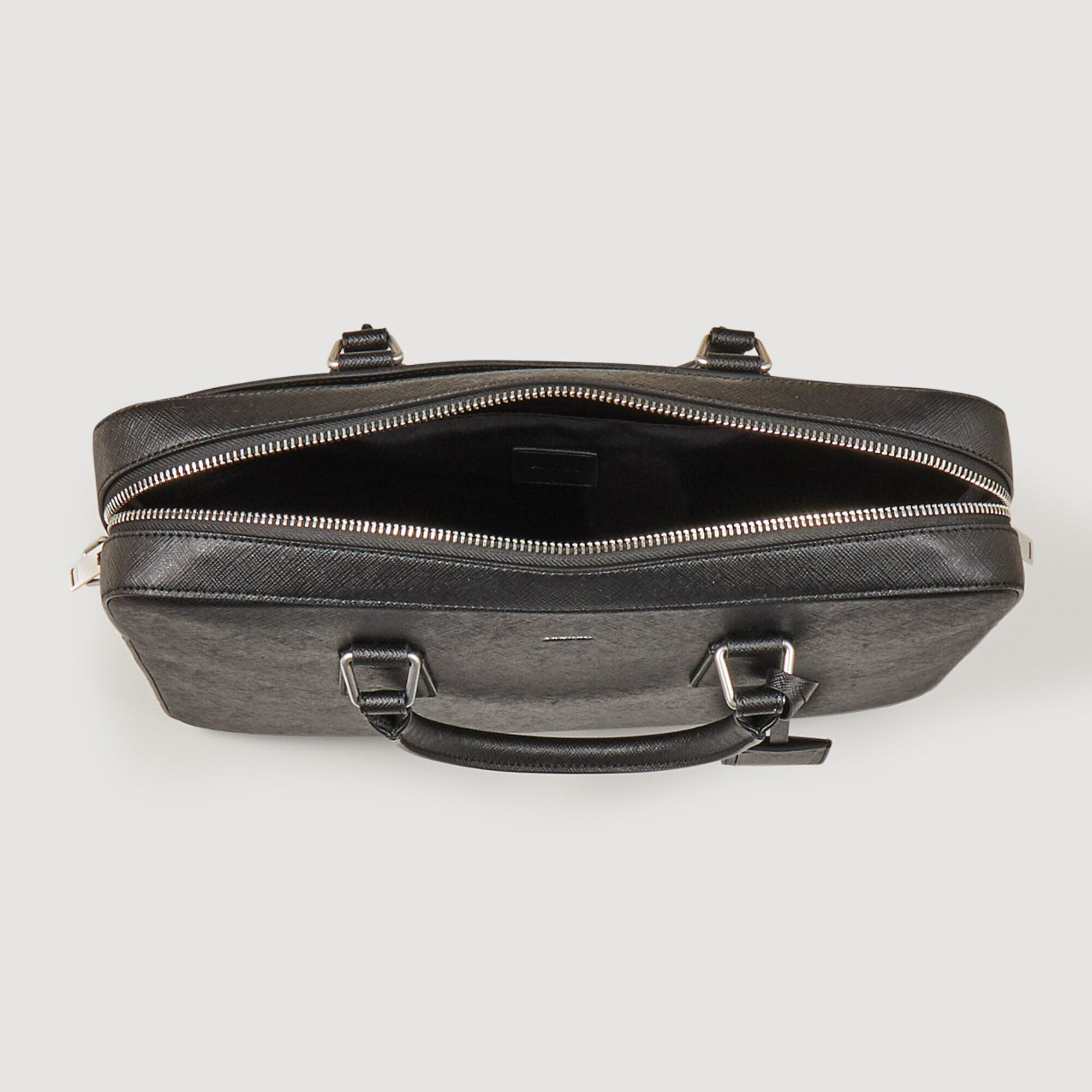 Slim leather briefcase