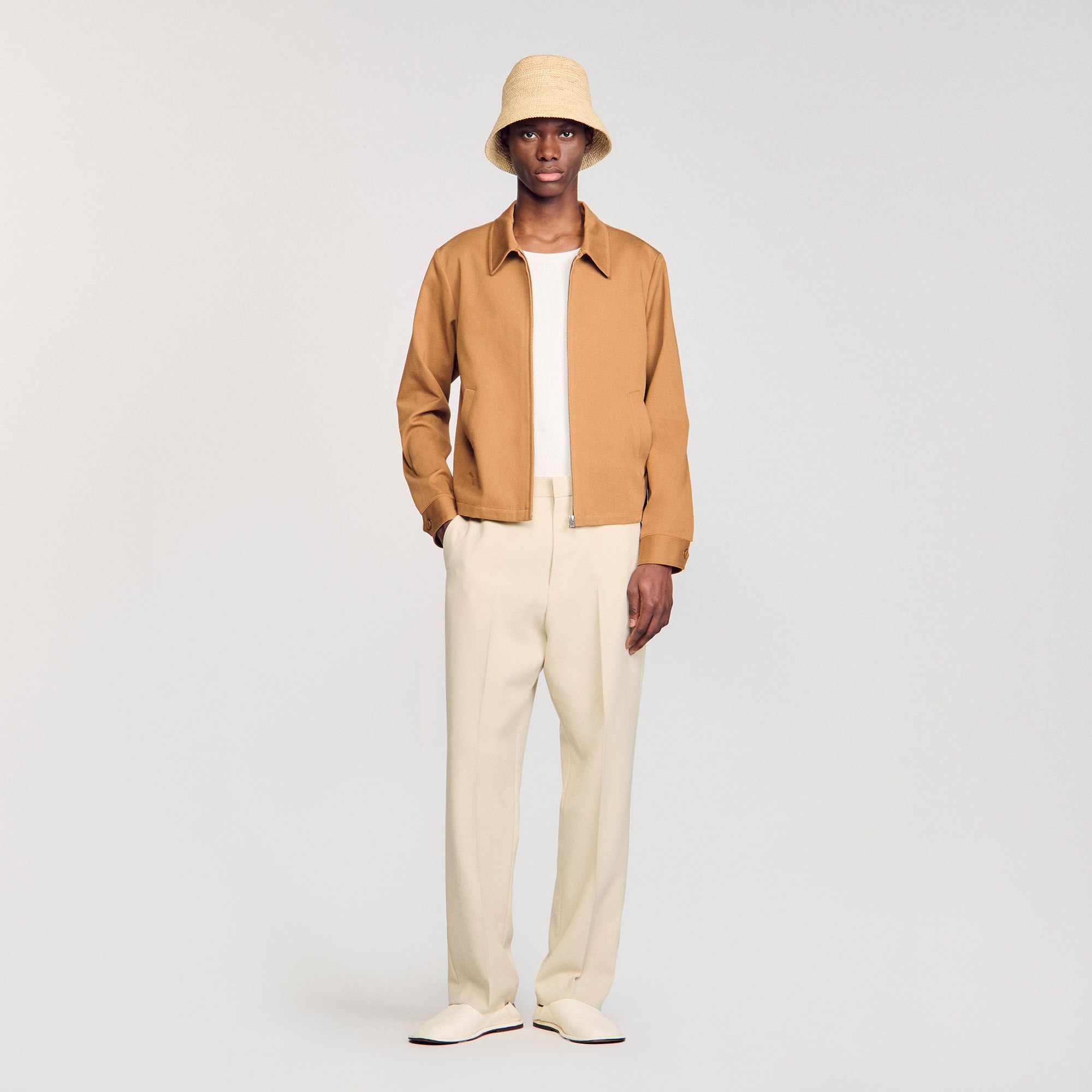 sandro homme ムートン ダブルライダース  バイカージャケット Sandro paris ダブルライダース