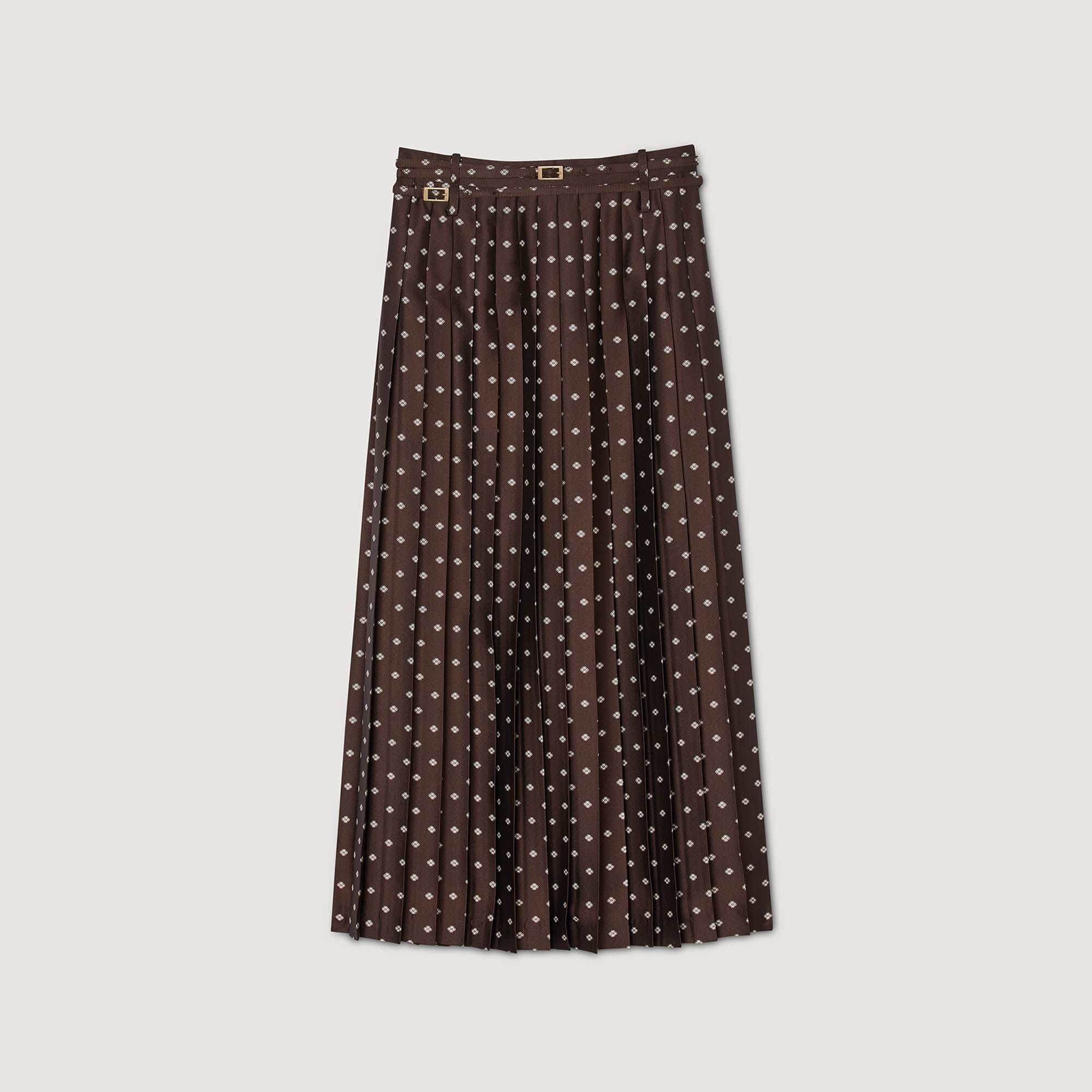 Scarf print maxi skirt