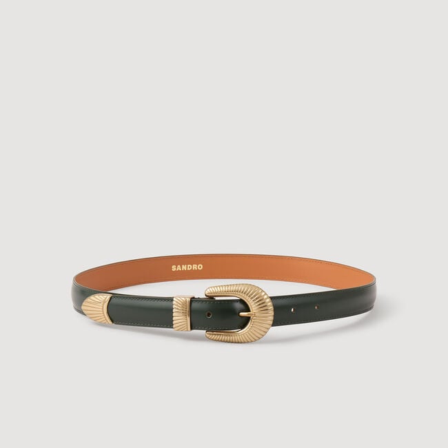 Leather belt