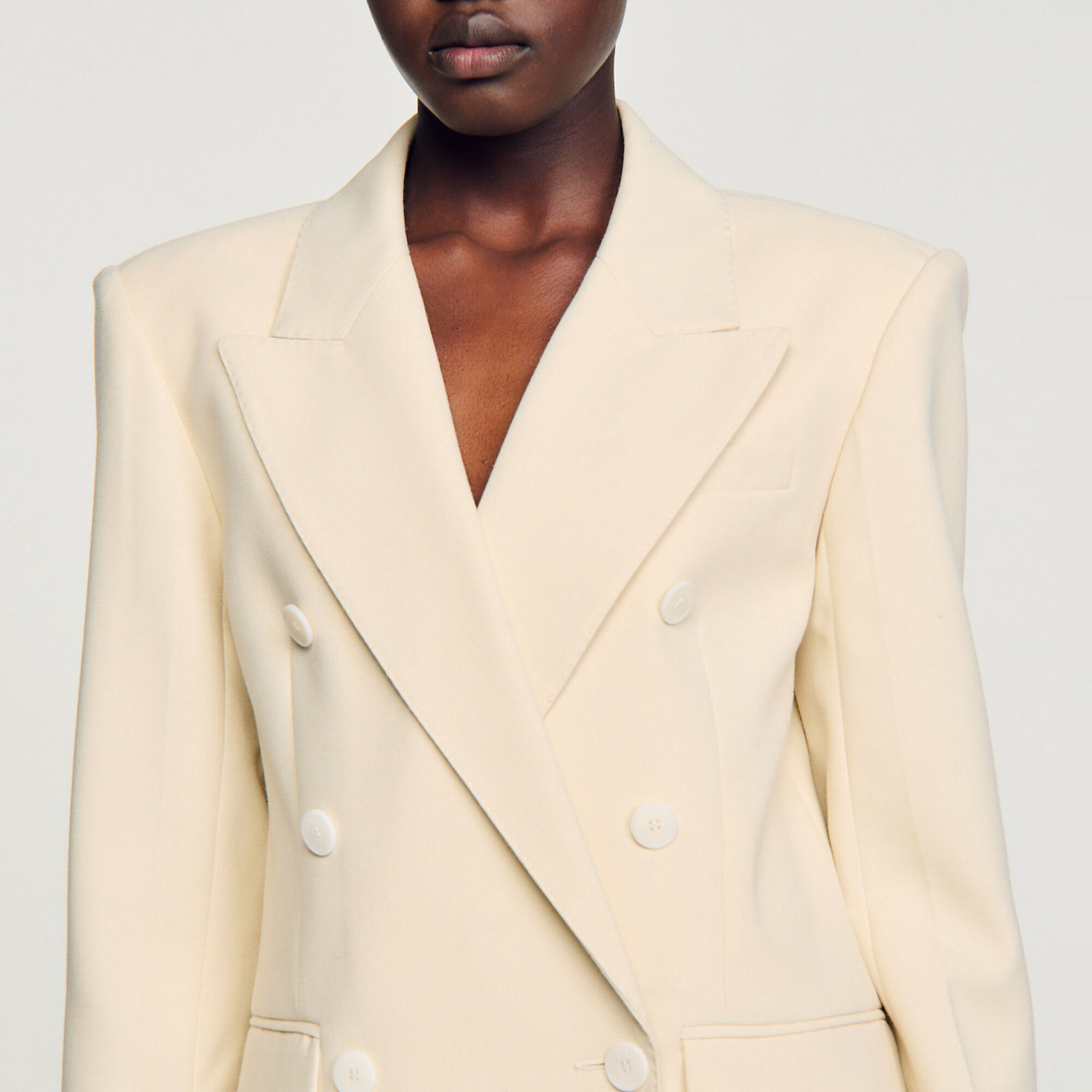 Double-breasted suit jacket