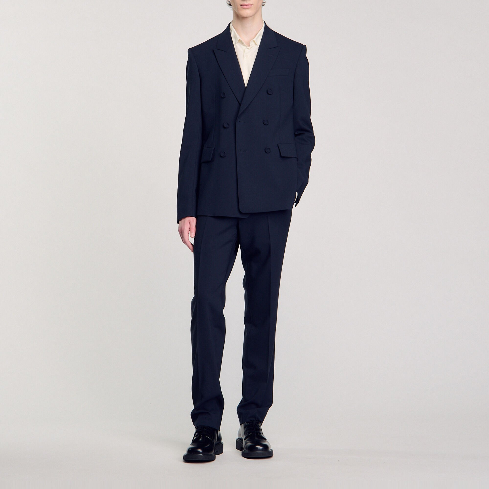 Double-breasted suit jacket