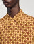 Square cross motif flowing shirt