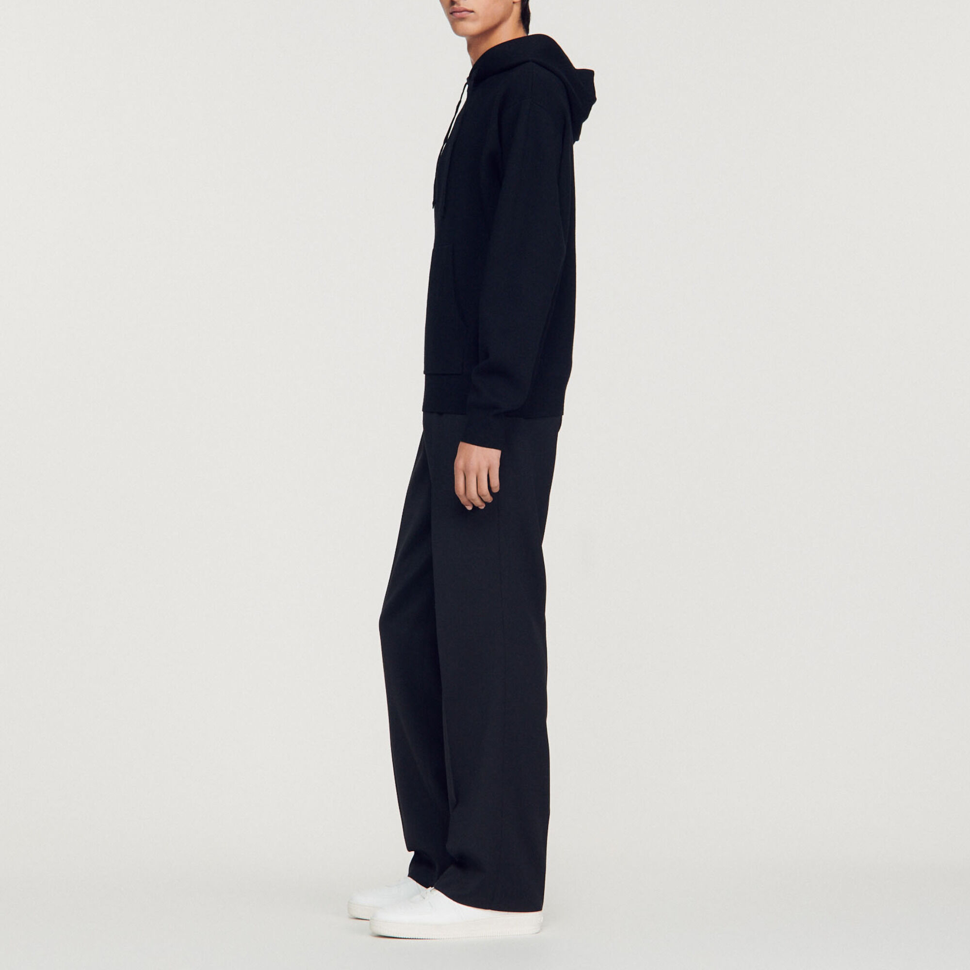 Knit hoodie