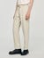 Elasticated straight-leg trousers