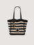 Two-tone crochet bag