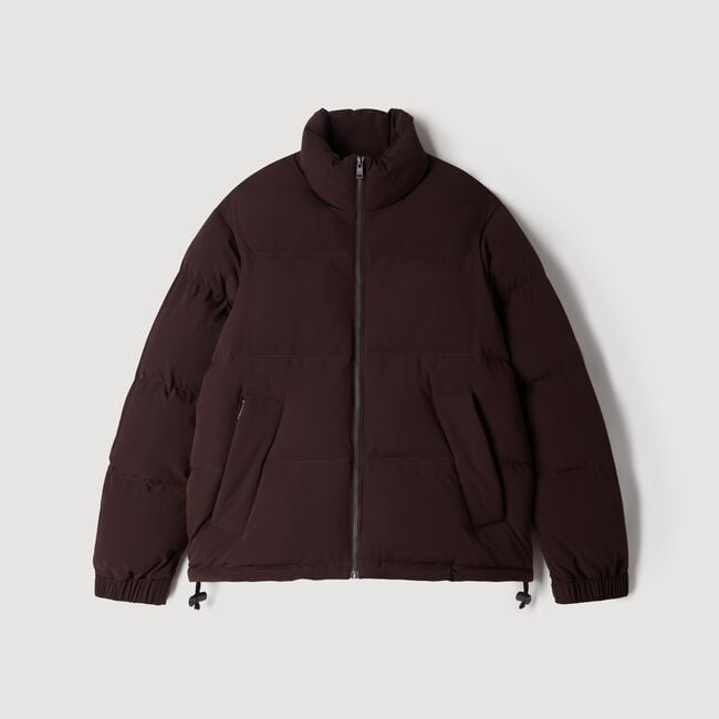 Zip-up tech fabric puffer jacket - Men | Sandro