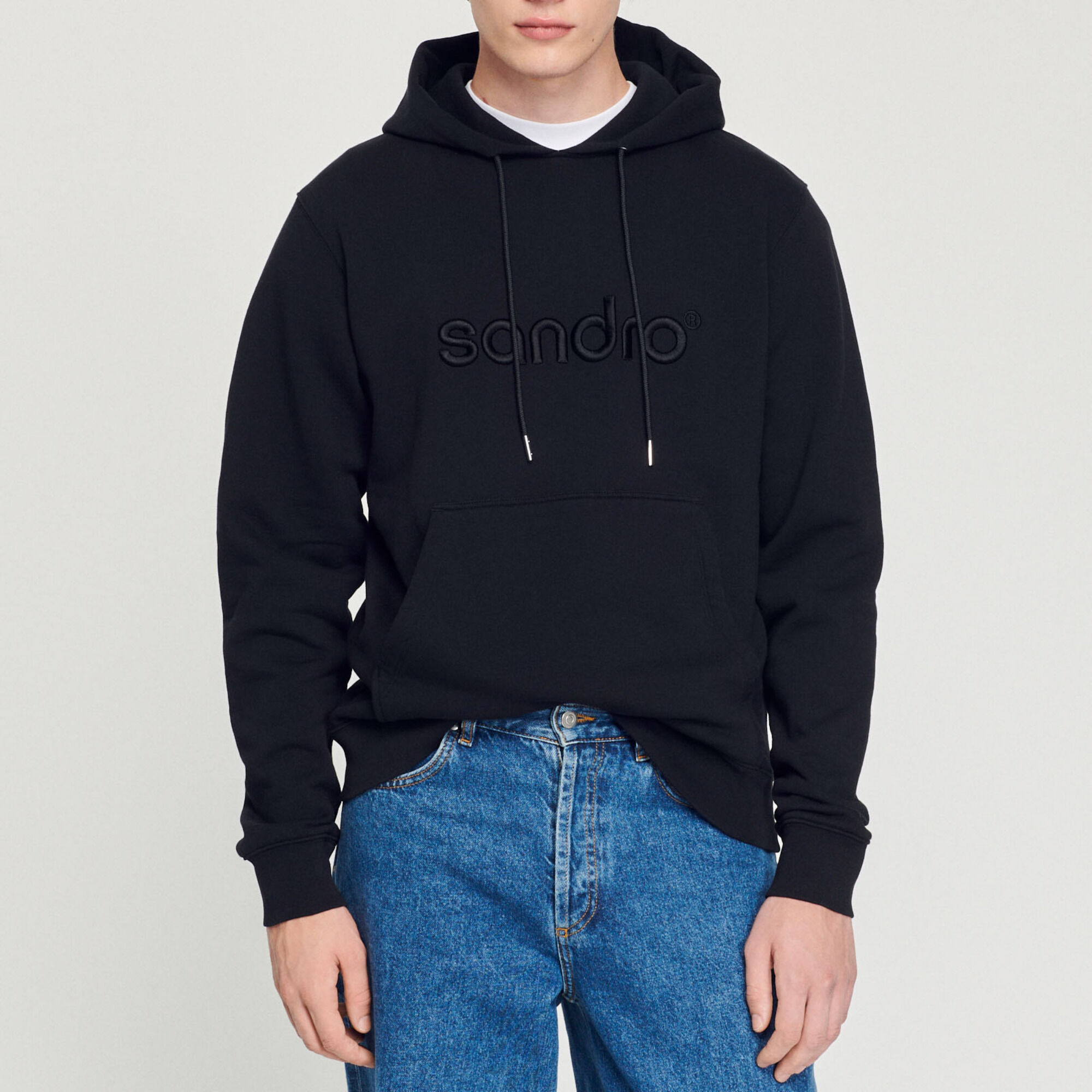 Sandro black hoodie clearance