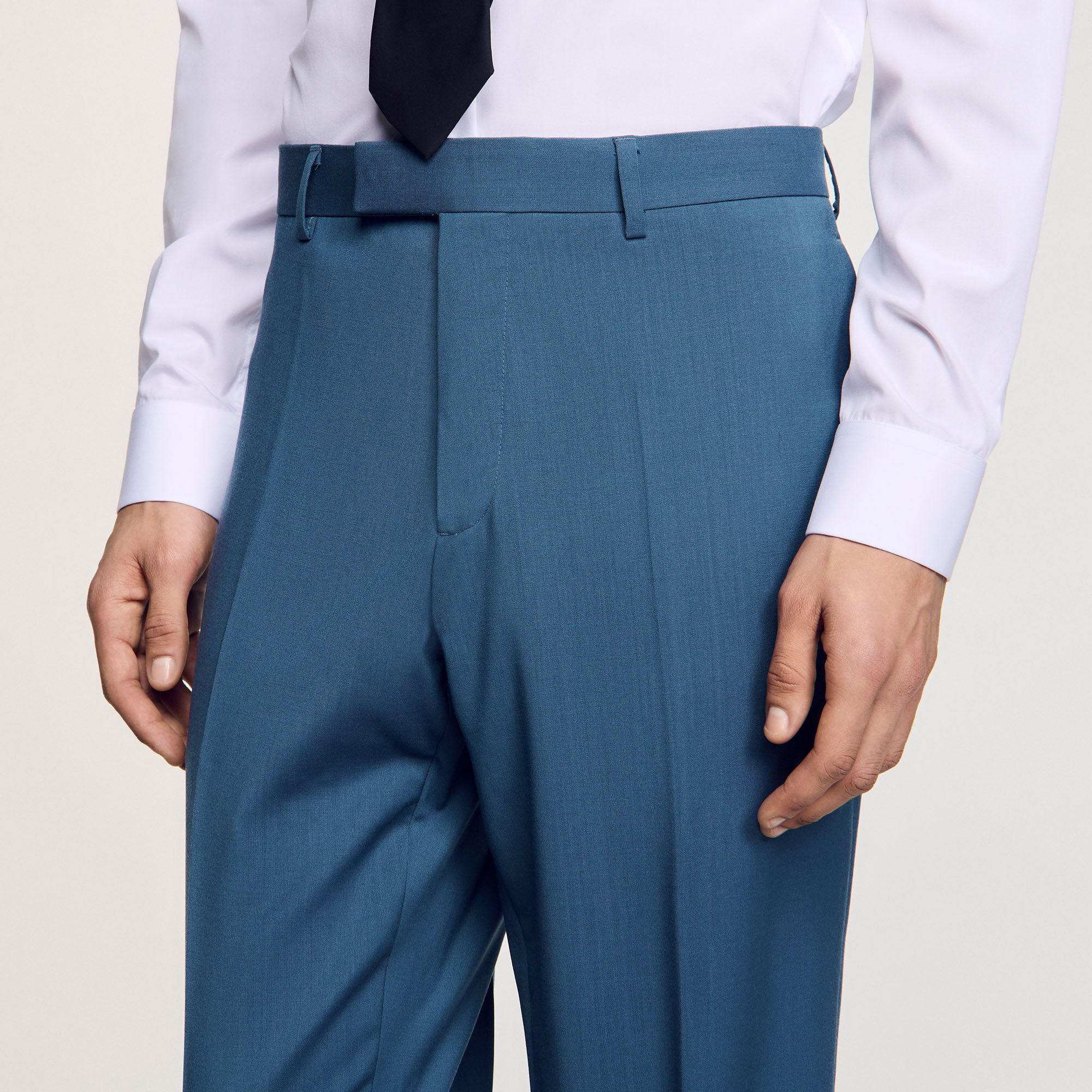 Wool suit trousers