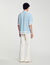 Square Cross motif flowing blouse