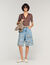 Embroidered Bermuda shorts
