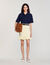 Knitted skirt with ruffle