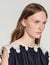 Contrast lace crop top