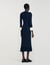 Two-tone knit maxi dress