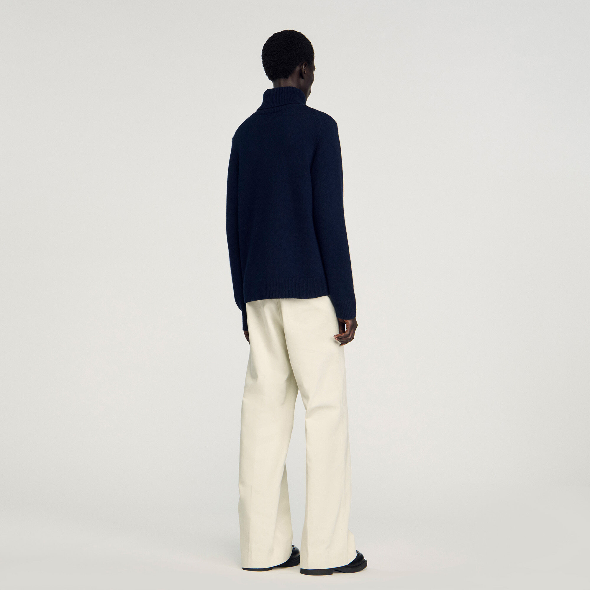 Wool and cashmere turtleneck jumper