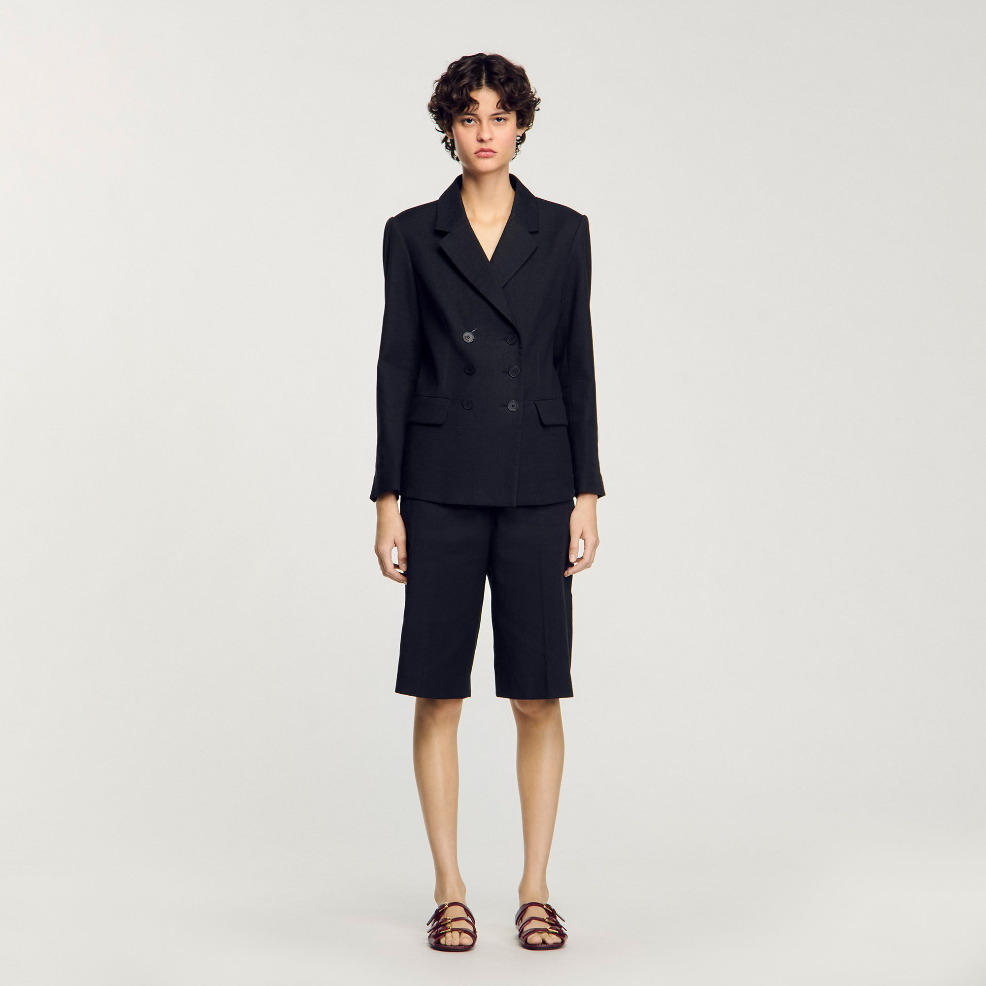 Double-breasted suit jacket