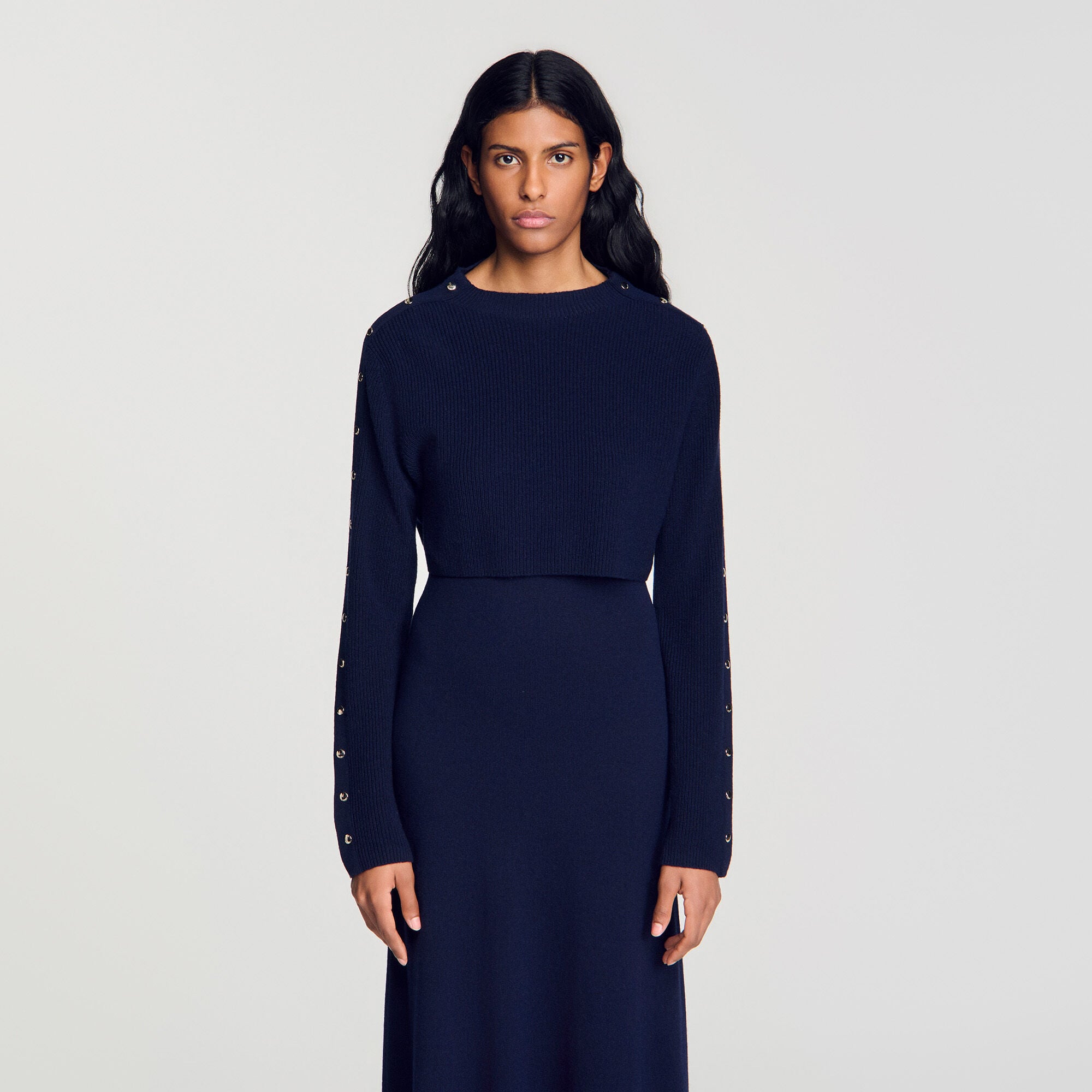 2-in-1 knit maxi dress - Women | Sandro