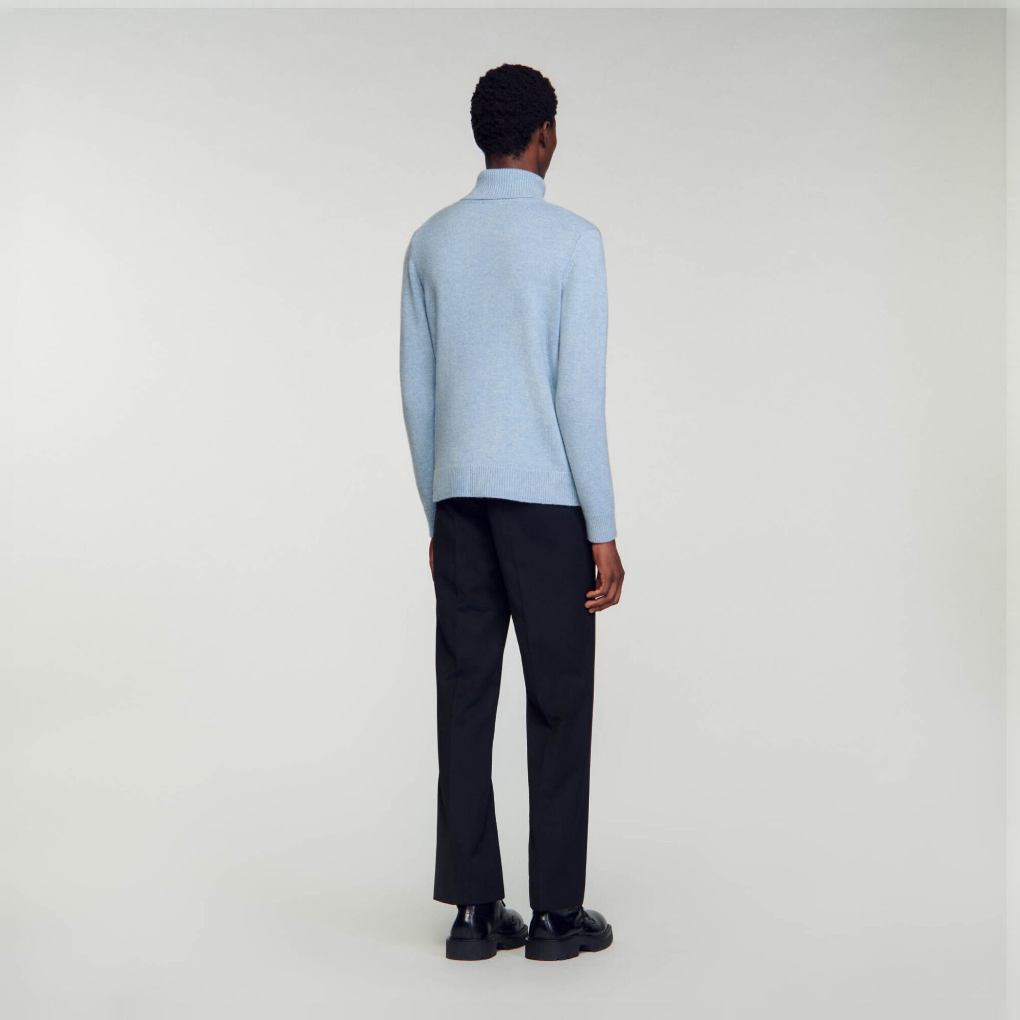 Wool and cashmere turtleneck jumper