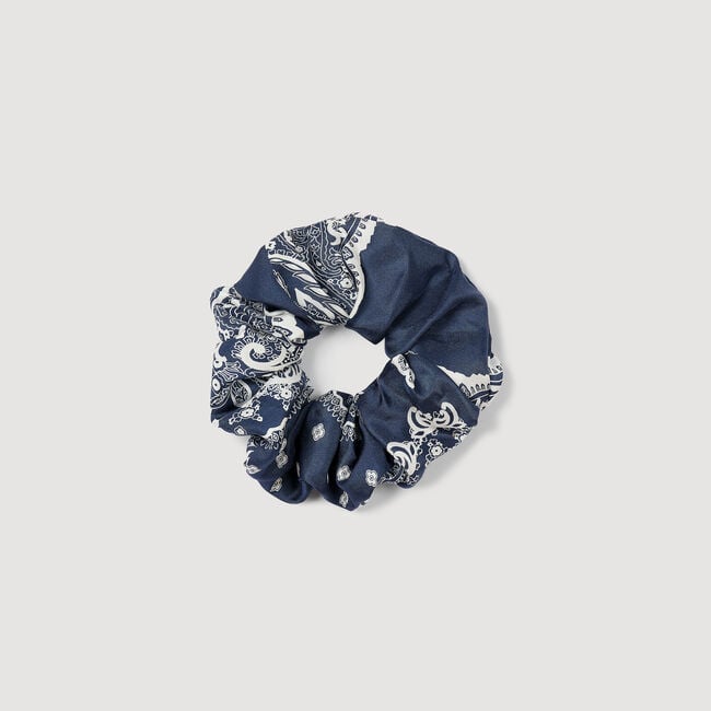 Bandana print scrunchie