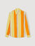 Flowing striped long-sleeved shirt